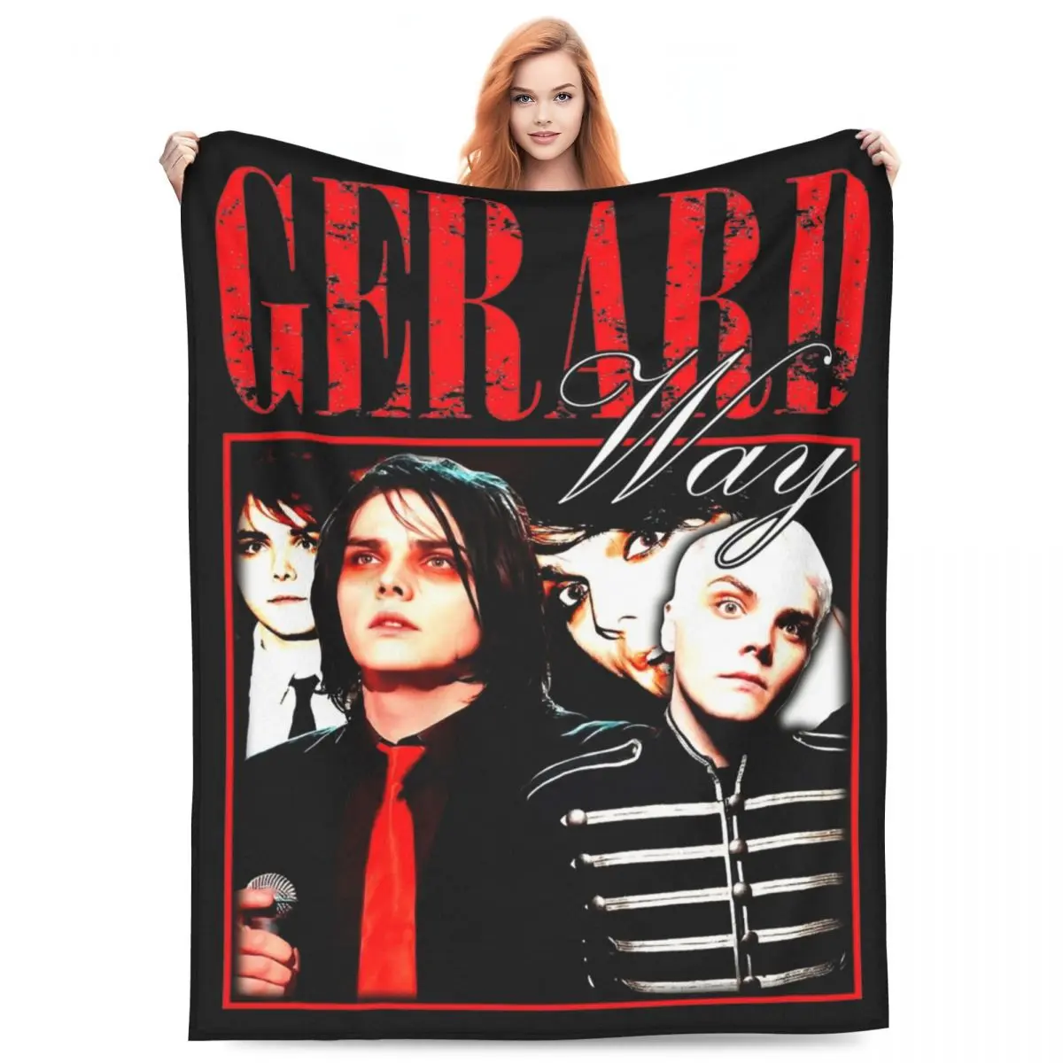 Gerard Way MCR  Blanket Super Soft Multifunction Throw Blanket for Bedding Couch Bedspread Summer Warmth Lightweight Cozy Blankets for Fans of My Chemical Romance