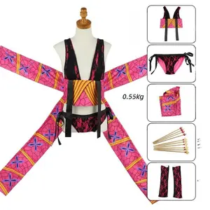 2025DemonSlayerCosplayCostume–DakiUpperMoonSixKimonoOutfitwithObiSashandHairAccessoriesforWomenAnimeEvents,Roleplay,andHalloween