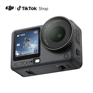 DJI Osmo Action 6 Essential Combo, Action Camera with 1/1.1″ Square Sensor, Variable Aperture of f/2.0–f/4.0, Cold-Resistant, 4hrs Battery, Action Camera 8K Ideal for Daily Use