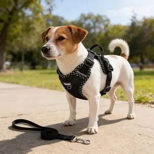 Pet Chest Harness Dog Leash for Small Dogs, Anti-Pull Breathable Retractable Walking Rope, Kawaii Teddy & Corgi Friendly Design