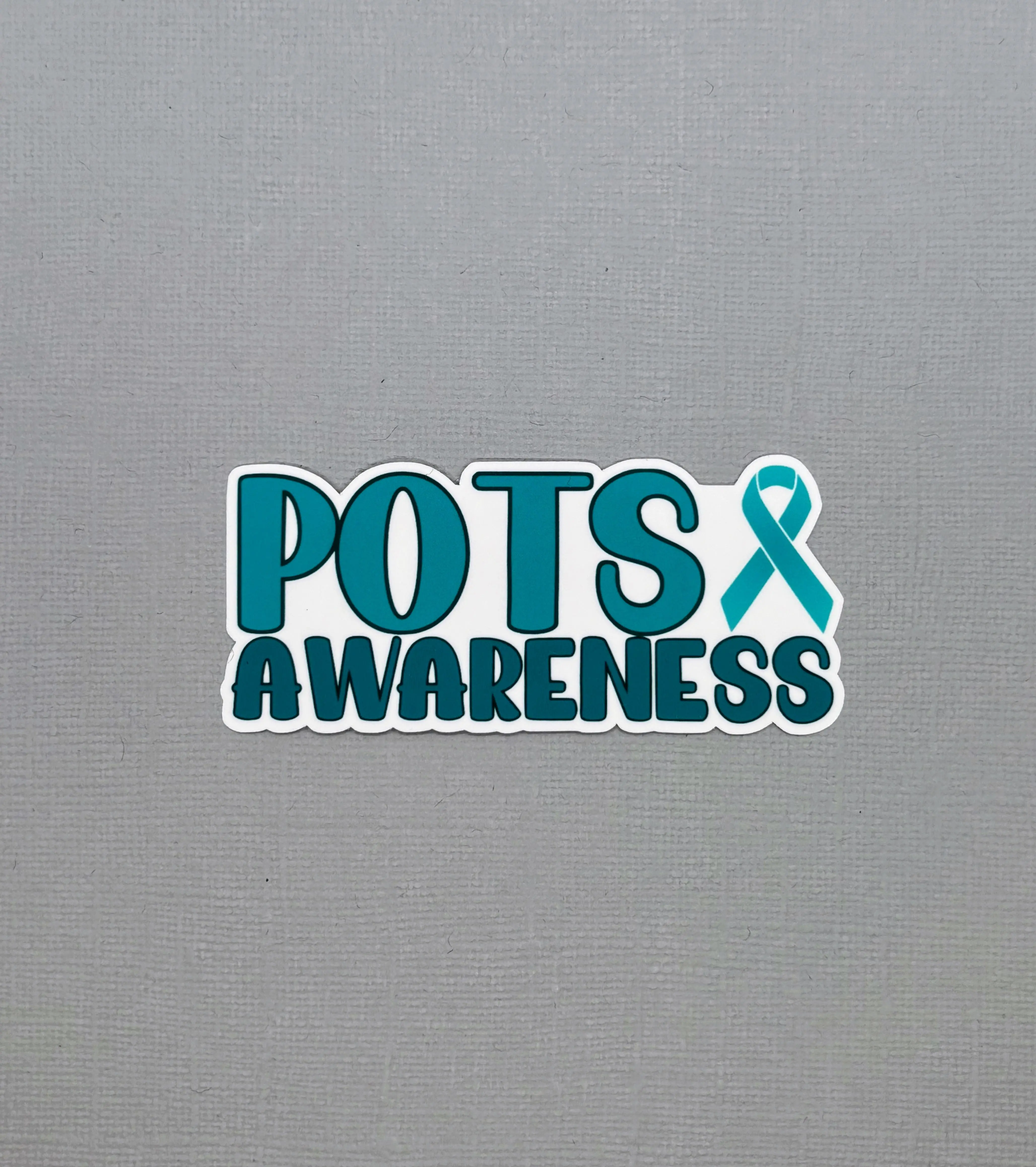 POTS Awareness with Ribbon Sticker