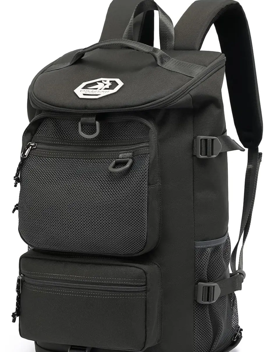 Gym Duffle Bag Backpack 4-Way Waterproof with Shoes Compartment for travel Sport Hiking laptop (gray) XL