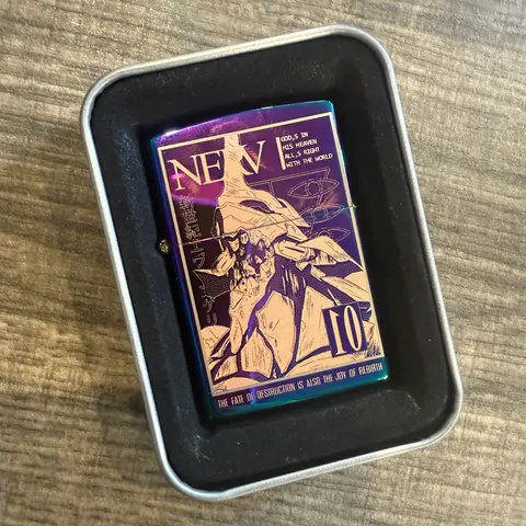 Anime Inspired Laser Engraved Mech 01 Kaiju Petrol Lighter For Anime Fans Birthday Gift Fathers Day Present Christmas Gift NEV Design