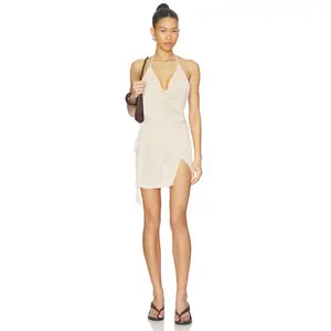 Flook The Label Yalia Mini Dress in Shell