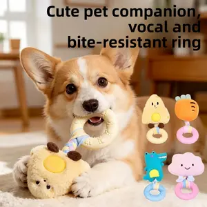 Dog toy for boredom relief, sound-making plush toy, teeth-cleaning chew toy, interactive tug-of-war pet toy