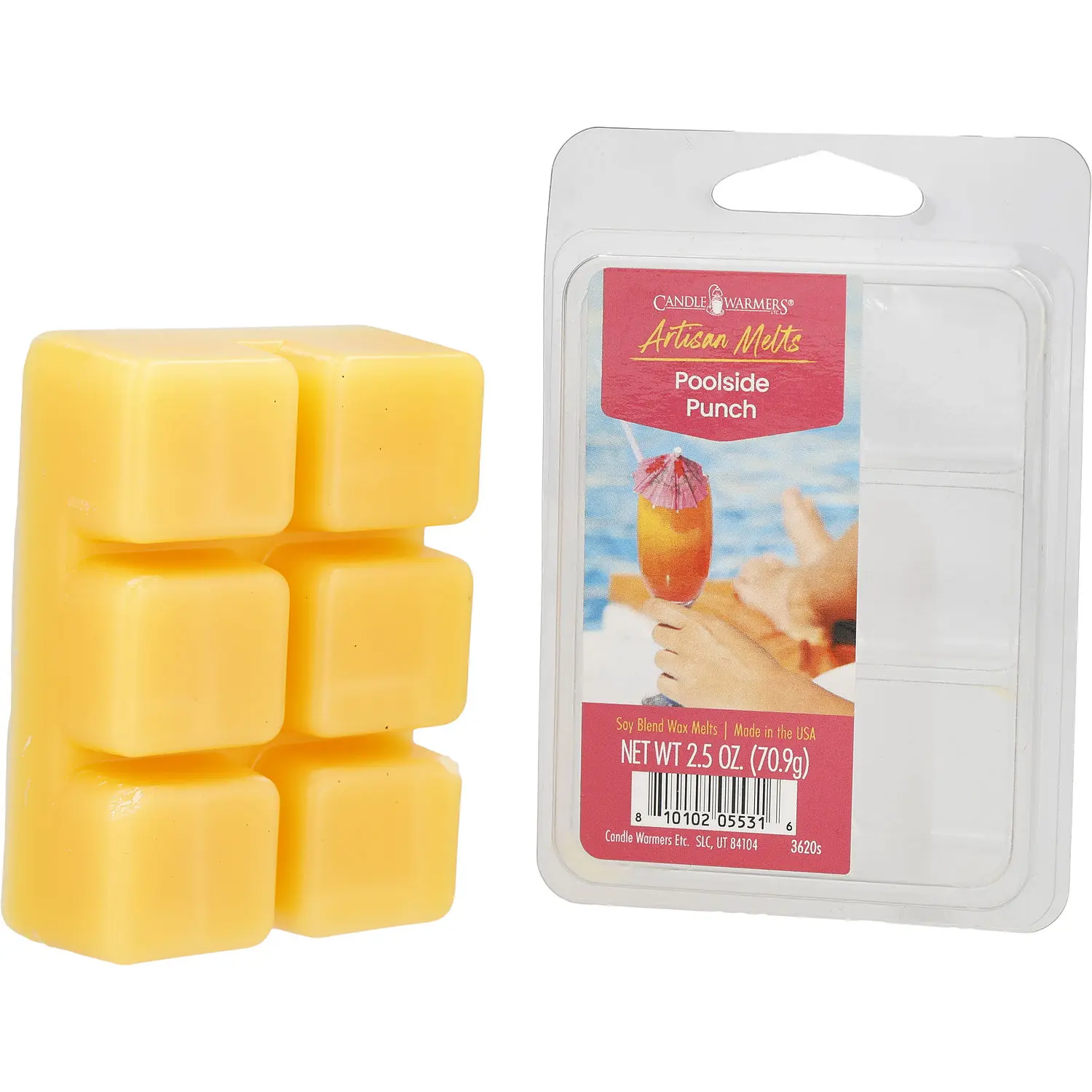 Candle Warmers Poolside Punch By Candle Warmers Soy Blend Wax Melts (Artisan Collection) For Unisex