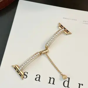Luxury Rhinestone Decor Watch Band, Smartwatch Strap, Fashionable Watch Band for Women, Watch Accessories for Apple Watch Ultra1/2/SE/Series 10/9/8/7/5/4/3/2/1, Smart Watch Straps