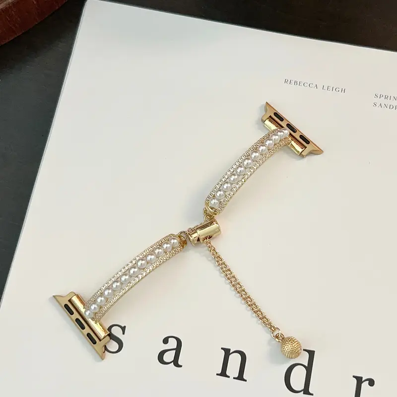 Luxury Rhinestone Decor Watch Band, Fashionable Watch Band for Women, Smart Watch Accessories Watch Straps for Apple Watch Ultra1/2/SE/Series 10/9/8/7/5/4/3/2/1, Smartwatch Strap (Band Only)