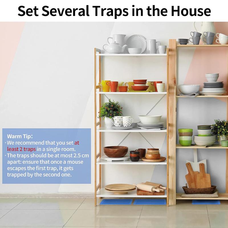 32/16/8 PCS Effective Sticky Mouse Traps GlueBoard - Extra Strong Adhesive Enhanced Stickiness, For Safe Home Pest Control, ForHouse Indoor Outdoor, Easy To Set