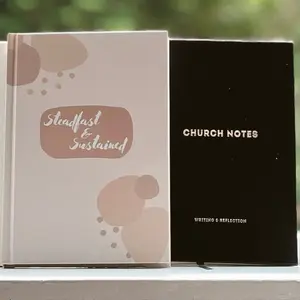 Journal Duo (Charcoal): Bible Notes and Church Notes