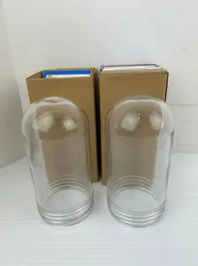 Crouse Hinds V63 Clear Glass Globe Fixture Fitting 6-3/4" Tall - Lot of 2