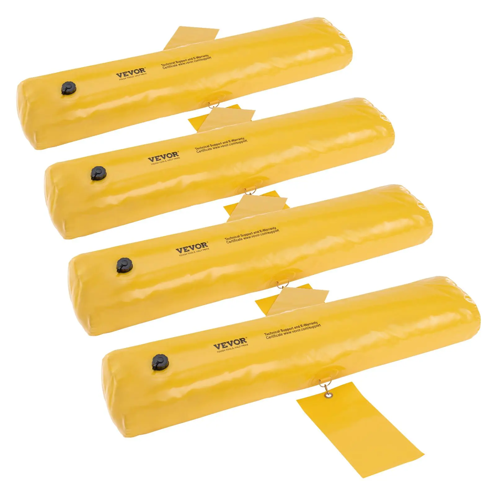 【SummerFinds】VEVOR Flood Barriers,  , Sandbag Alternative Flood Bags 4 Pack,  Flood Barrier for Home, Water Barriers for Flooding, Doorway, Driveway(4FTx6in)