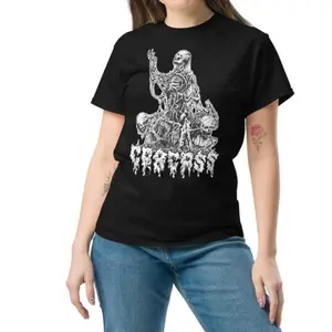 Carcass T-Shirt, Old School Death Metal Band Design, Classic Extreme Metal Style, Unisex Comfortable All-Season Wear, Ideal Merch Gift for Metalheads