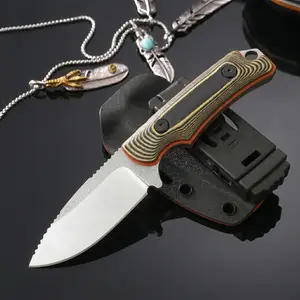 BM 15017 Fixed Blade Knife with Kydex Sheath – 8Cr13MoV Steel Blade, Ergonomic G10 Handle, Lightweight EDC for Camping, Hiking & Outdoor Use