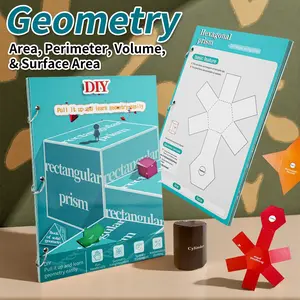 Montessori 3D Geometry Folding Model Set, Math Teaching Aids, Interactive Learning Tools, Stem Education, Ideal Birthday Gift