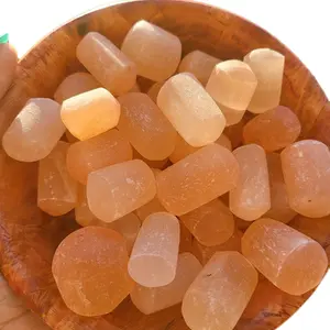 Peach Selenite Tumbles Daily