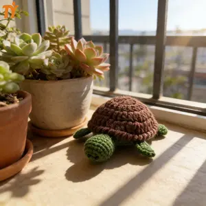 Beginner Crochet Kit with Video Tutorial, Random Color Accessories, Turtle Hook Set, DIY Supplies, Ideal for Beginners