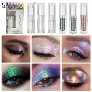 Sam Sugar Chameleon Liquid Eyeshadow, Shimmer Highlighter, Festival Stage Makeup, Party Wear, 1pc Pearl Finish Eye Color