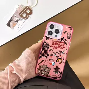 Para la iPhone 17 16 15 14 13 12 11 PRO MAX PLUS AIR y 16E AIR XR XS MAX 7 8 Plus Serie- Carcasa Antigolpes Mate de Stranger Things