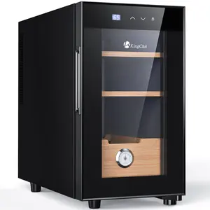 KINGCHII Durable 23L Premium Storage Cabinet with Temperature Control, Cedar Shelves, and Built-in Hygrometer (150 Capacity)