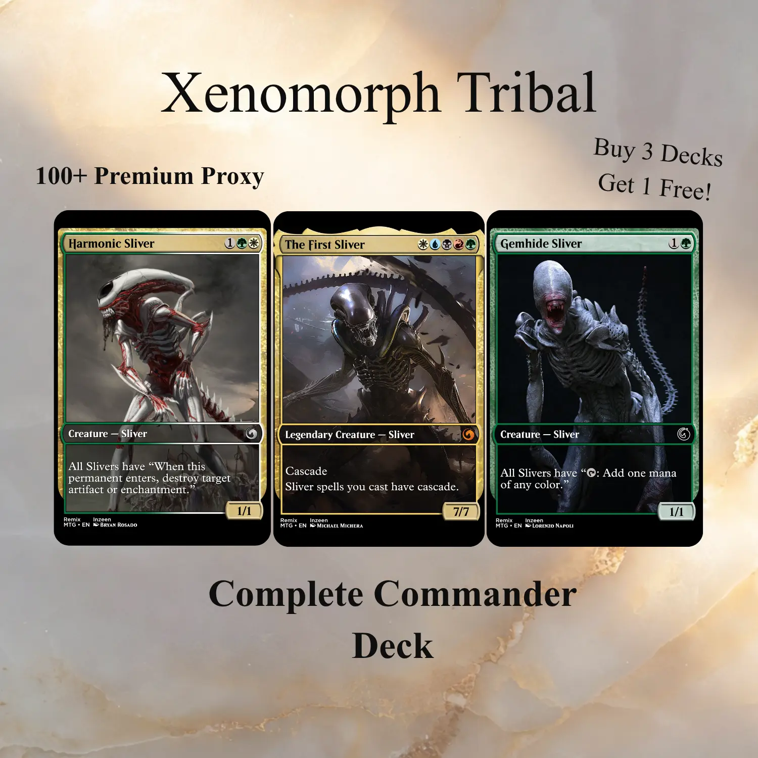 Xenomorph Tribal — Alien Hive Sliver Swarm Commander Proxy Set