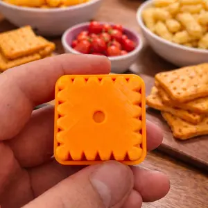 3D Printed Cracker Fidget Toys - Cheez-It Style Clicker or Slider