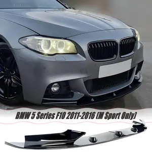 MUTUSAISI Front Lip Splitter Spoiler Fit for BMW 5 Series F10 (M Sport Only) 2011-2016 Air Chin Exterior Accessories