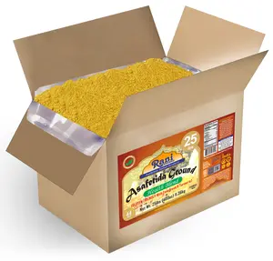 Rani Asafetida (Hing) Ground Health Blend w/ Fenugreek and Turmeric 400oz (25lbs) 11.36kg Bulk Box ~ All Natural | Salt Free | Vegan | Kosher | Asafoetida Indian Spice | Best for Onion Garlic Substitute