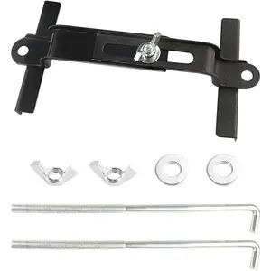 Ajustable Battery Hold Down with Stainless J bolt Kit,A Specialty Automotive Tools Car Battery Holder of Car SUV Truck RV Camper and Trailer (9inch/23cm bolts)