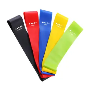 5-Pack Resistance Band Set with Travel Pouch |   Portable Home & Gym Workout Equipment for Strength Training, Stretching, Pilates & Physical Therapy |   Heavy Duty Exercise Bands for Women & Men