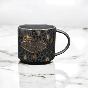 Las vegas STACKABLE LEOPARD coffee Mug, 1 Count (Pack of 1) 15oz