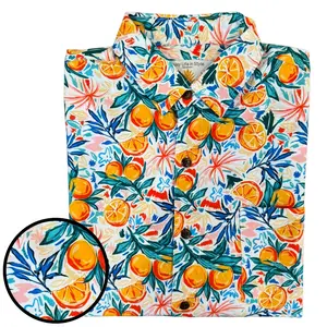 Super Stretch - Florida Oranges Hawaiian Shirt
