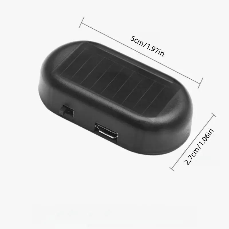 1PS/2PS Automotive Solar Anti Theft Light Simulation Prompt Light Decorative Light LED Interior Breathing Light for Car, Party, Indoor