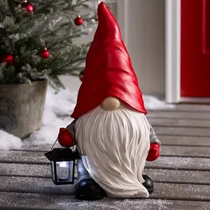 Christmas Red Dwarf Lantern Gnomes Garden Elf Ornaments Ornaments Christmas Decorations Gnomes Garden Room Halloween