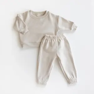 Kids Fleece Sweat Set – Soft Cozy Tracksuit for Baby & Junior | Neutral Loungewear Outfit for Everyday Comfort