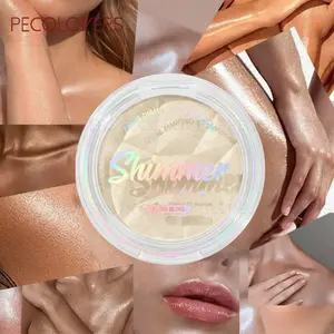 1PC Monochrome Diamond Highlighting Palette - Provides High Shine and Sparkling Effect, Suitable for Face and Body, Long Lasting Shimmering, Daily Use, Glitter Highlighter