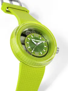 Double Standard Unisex Colorful Quartz Watch - Bold Dial Design,  Block Color trendy Watch Soft Band, Waterproof Fashion Watch for Streetwear & Daily Wear