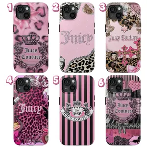 Juicy Style Leopard iPhone Case – Y2K Fashion Soft TPU Skin-Friendly Cover for iPhone 11–17