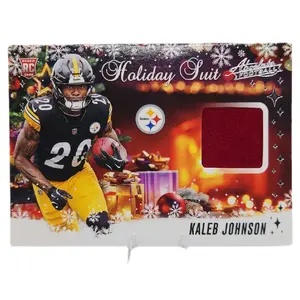 Kaleb Johnson Pittsburgh Steelers 2025 Panini Absolute "Holiday Suit" Rookie Card Near Mint