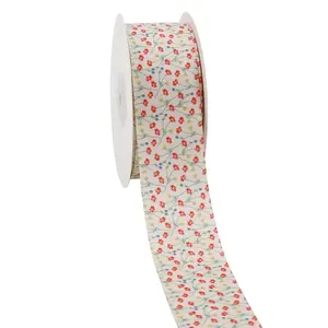 SPRING POPPY GROSGRAIN RIBBON