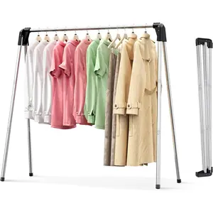 Clothes Drying Rack - Laundry Rack for Efficient Air Drying, Collapsible Clothing Rack, Foldable Clothes Drying Rack, Heavy Duty Stainless Steel Clothes Rack