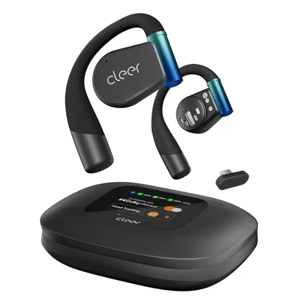 Cleer ARC 3 Gaming Earbuds - True Wireless Open Ear Headset, Ultra-Low Latency, Snapdragon & Dolby Sound, Bluetooth 5.4, USB-C Dongle, 50Hr Battery, Compatible with PC & Laptop