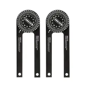 7-Inch Aluminum Misalignment Angle Gauge | Rust-Proof Miter Saw Protractor with Precision Laser Engraved Scale | Inside & Outside Angle Tool angle finder carpentry professional