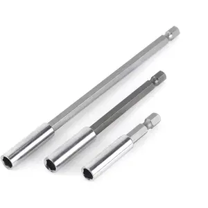 3-Piece Magnetic Bit Holder Set, 1/4 Inch Hex Shank Extension Magnetic Drill Holder Magnetic Drill Quick Change Bit Set for Electric Drill Screwdriver - 50/100/150 mm