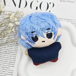 Game Sally Face Cosplay Key Chain Plush Stuffed Cotton Doll Keychain Backpack Pendant Decorative Accessories Gift