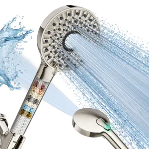 Magichome Shower Head with Handheld, High Pressure 10-Spd Detachable Chrome Showerhead with  Hose stainless steel