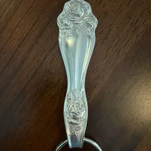 American Beauty Rose Keychain