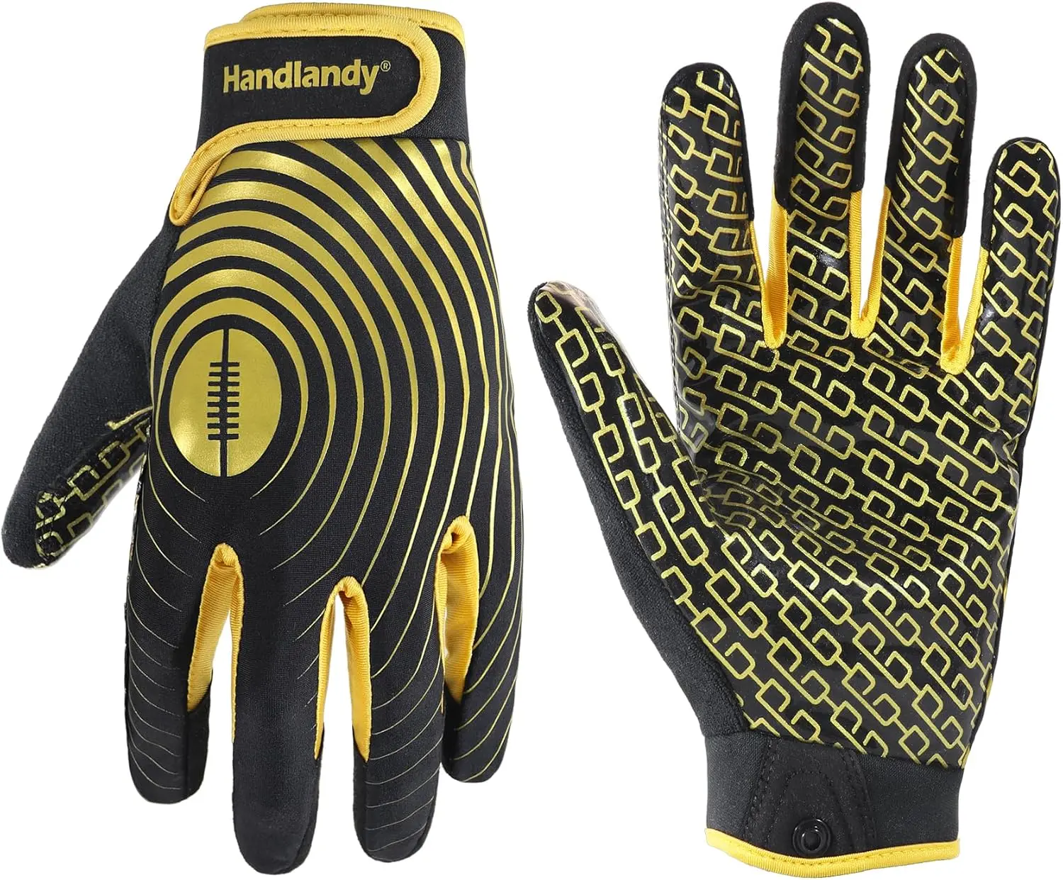 Football Gloves for Youth & Adults(Black), Sticky Wide Receiver Grip Gloves, Hot Pink Stretch Fit Football Gloves Adult.Rugby Gloves