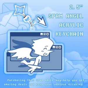 2.5" Spam Angel Acrylic Keychain
