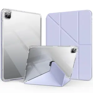 Solid Color Tablet Case with Removable Magnetic Cover, 1 Count Tablet Protective Cover, Tablet Casing, Tablet Accessories Compatible with iPad Series